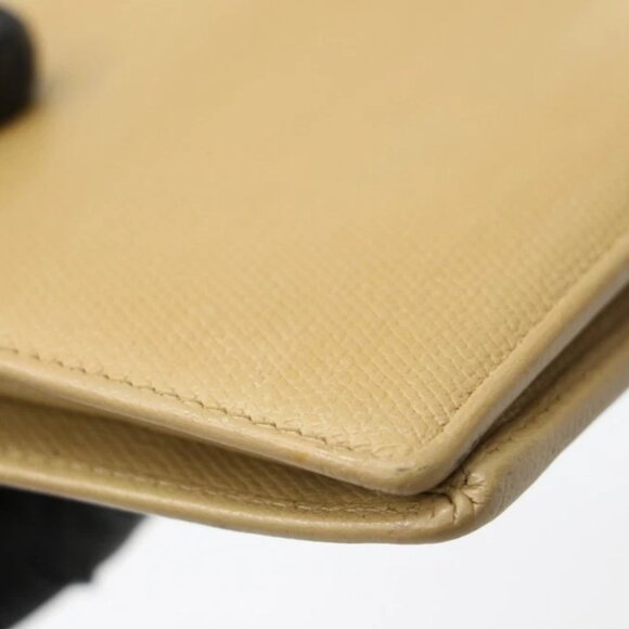 Chanel Beige Calf Leather CC Button Line Long Flap Wallet - Picture 11 of 16